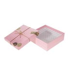 Набор коробок 3 в 1 "Посылка", розовый, 24,5 х 24,5 х 11,5 - 20,5 х 20,5 х 7 см - Фото 2