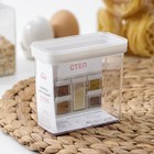 Контейнер для специй «Степ», 270 мл, 9.5×5×10 см, пластик, прозрачный, крышка белая - Фото 4