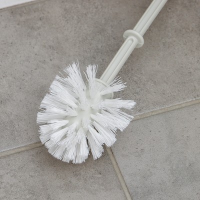 Ёршик для туалета «Флора», 14×41×41 см, белый