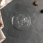 Форма для шоколада и конфет «Медаль Пчелка», 100×12 мм, цвет прозрачный - Фото 2
