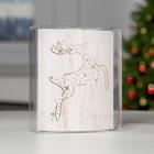 Светодиодная фигура «Олень» 13×16×5 см, картон, батарейка ААх2 (не в комплекте), свечение тёплое белое - Фото 5