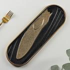 Блюдо сервировочное «Золотой блик», 34,5×11,5 см - Фото 1