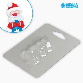 Пластиковая форма для мыла «Дед Мороз» 4,5 × 6,5 см