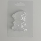 Пластиковая форма для мыла «Новый год! Мишка с подарком» 7х4.5 см - Фото 2
