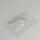 Пластиковая форма для мыла «Новый год! Мишка с подарком» 7х4.5 см - Фото 3