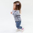 Джемпер для девочки, цвет серый, размер 80-86 см - Фото 6