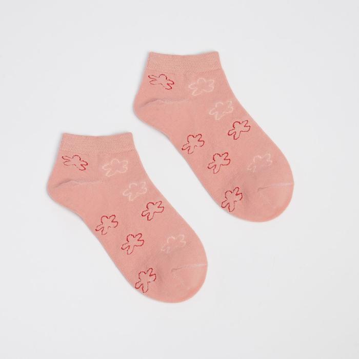 Набор женских носков (5 пар) MINAKU «Цветы», размер 36-39 (23-25 cм) - фото 1908763275