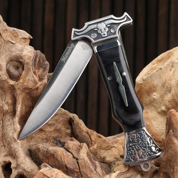 Нож складной "Матадор" сталь - 420, рукоять - дерево, 22 см - фото 1919159224