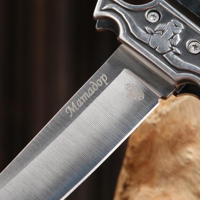 Нож складной "Матадор" сталь - 420, рукоять - дерево, 22 см - фото 1919159225