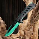 Нож складной "Хамелеон" сталь - 420, рукоять - пластик, зеленый, 21 см - фото 318665077