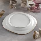 Тарелка керамическая десертная «Созвездие», d=18,5 см, цвет оранжевый - фото 21373003