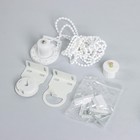 Штора рулонная 3D принт «Бегемотик», блэкаут, 90×200 см, цвет белый - Фото 4