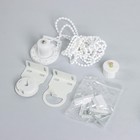 Штора рулонная 3D принт «Бегемотик», блэкаут, 120×200 см, цвет белый - Фото 4