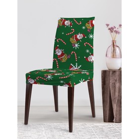 Чехол на стул «Санта клаус во сне», декоративный, велюр