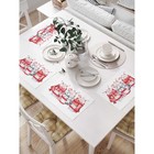 Комплект салфеток для сервировки стола «Три поросенка», прямоугольные, размер 32х46 см, 4 шт - Фото 1