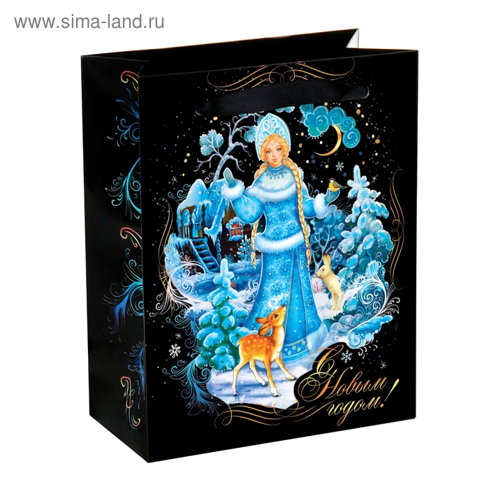 Пакет ламинированный вертикальный «Снегурочка», 12 × 15 см - Фото 1