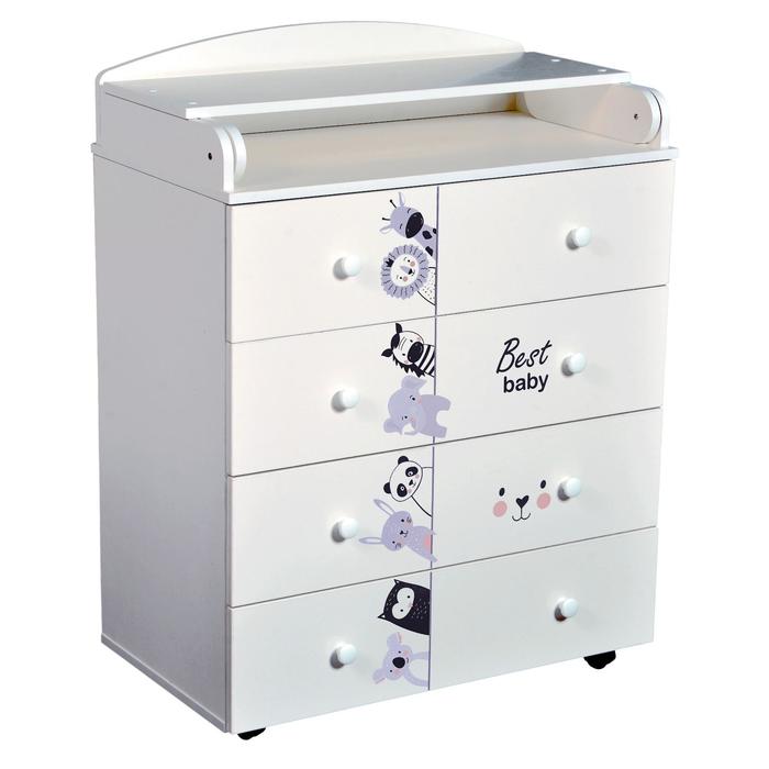 Комод Story, коллекция «Зверополис», цвет белый - Фото 1