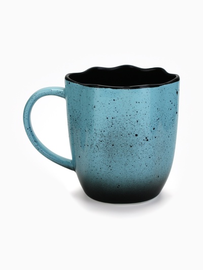 Кружка чайная керамическая «Синяя», 350 мл