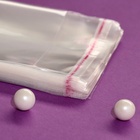 Пакет БОПП с клеевым клапаном, прозрачный для фасовки и упаковки, 10×18/4 см, 25 мкм - Фото 3