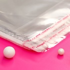 Пакет БОПП с клеевым клапаном, прозрачный для фасовки и упаковки, 25×32/4 см, 25 мкм - Фото 3