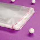 Пакет БОПП с клеевым клапаном, прозрачный для фасовки и упаковки, 14×20/4 см, 25 мкм - Фото 6