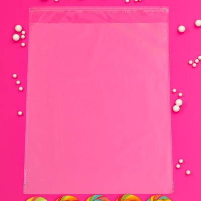 Пакет БОПП с клеевым клапаном, прозрачный для фасовки и упаковки, 30×45/4 см, 25 мкм