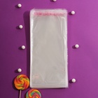 Пакет БОПП с клеевым клапаном, прозрачный для фасовки и упаковки, 14?26/3.5 см, 30 мкм (комплект 100 шт) - фото 24091347