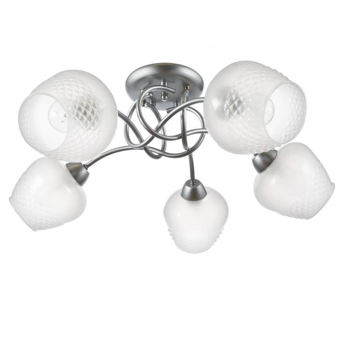 Люстра 1085/5SL 40Вт Е27 серебро 60х60х24 см BayerLux - Фото 1