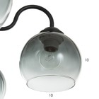 Люстра 1088/5BK 40 Вт Е27 черный-светлое дерево 56×56×28 см BayerLux - Фото 6
