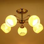 Люстра 1107/5CR E27 40 Вт хром 54×54×24 см BayerLux - фото 48229063