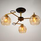 Люстра 1108/3GD E27 40Вт черно-золотой 54х54х24 см BayerLux 5443336