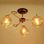 Люстра 1108/3GD E27 40Вт черно-золотой 54х54х24 см BayerLux 5443336