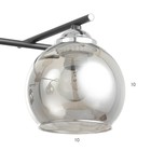 Люстра 1108/3CR E27 40 Вт черно-хромовый 54×54×24 см BayerLux - фото 47623206