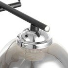 Люстра 1108/3CR E27 40 Вт черно-хромовый 54×54×24 см BayerLux - фото 47623207