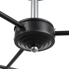 Люстра 1108/3CR E27 40 Вт черно-хромовый 54×54×24 см BayerLux - фото 47623208