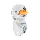 Держатель для душевой лейки ZEIN Z74, на вакуумной присоске, пластик, хром/оранжевый - Фото 8