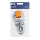 Держатель для душевой лейки ZEIN Z74, на вакуумной присоске, пластик, хром/оранжевый - Фото 10