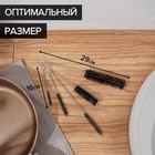 Набор ёршиков для посуды Доляна «Универсал», 5 шт, от 28×3 до 12,5×0,6 см - фото 8123833
