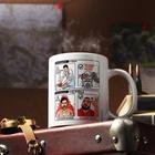 Кружка "С 23 февраля. Мужские нашивки", с нанесением - фото 804612599