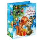 Пакет ламинированный вертикальный «Зайчик и белка», 31 × 40 см - Фото 1