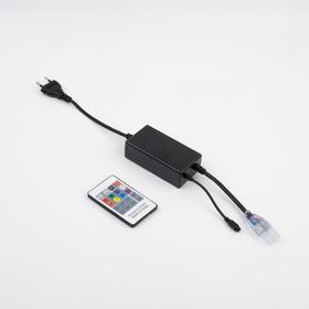 Контроллер Ecola для RGB ленты 14 × 7 мм, IP20, 220 В, 1000 Вт, пульт ДУ