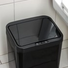 Ведро для мусора сенсорное Доляна, 12 л, цвет чёрный - фото 9971213