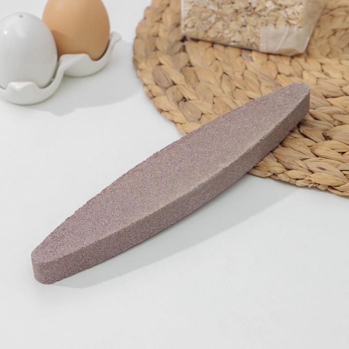 Абразивная ножеточка «Лодочка», 23,5 см, цвет коричневый - Фото 1