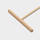 Палочка для блинов и раскатывания теста, 14,5×12 см, бук - Фото 4