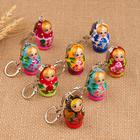 Брелок для ключей на кольце «Матрёшка», 4.5×2.5 см, ручная роспись, МИКС - Фото 1