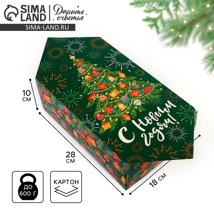 Сборная коробка‒конфета «Новогодняя ёлка», 18 х 28 х 10 см, Новый год