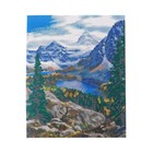 Алмазная мозаика с полным заполнением на подрамнике «Озеро в горах», 40 х 50 см, - Фото 3