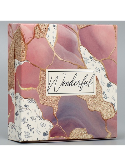 Кондитерская упаковка, коробка «Wonderful», 14×14×3.5 см