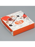 Кондитерская упаковка, коробка «Самому сильному», 14 х 14 х 3,5 см 7150213