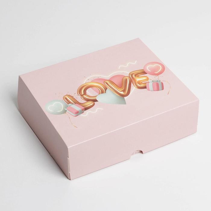 Коробка кондитерская «Love», 17 х 20 х 6 см